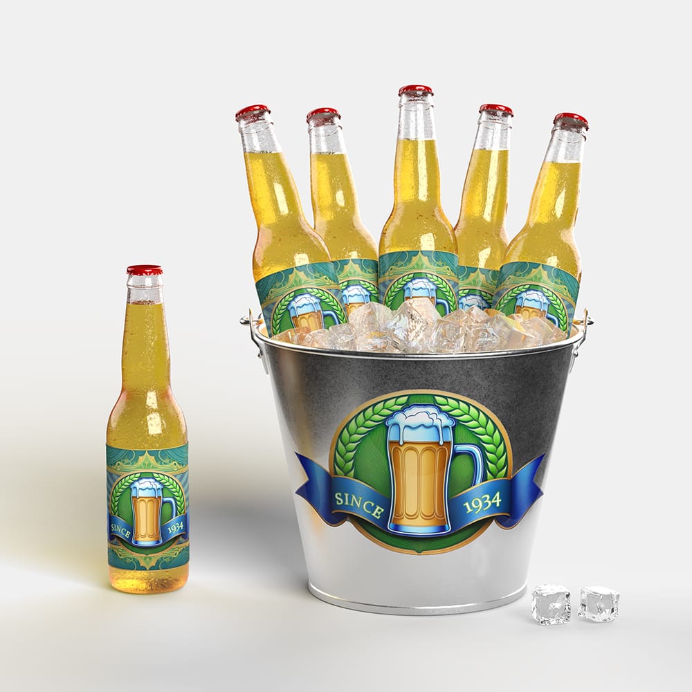 Beer Brand Mockup Bundle | Editable PSD Templates (Digital Download)