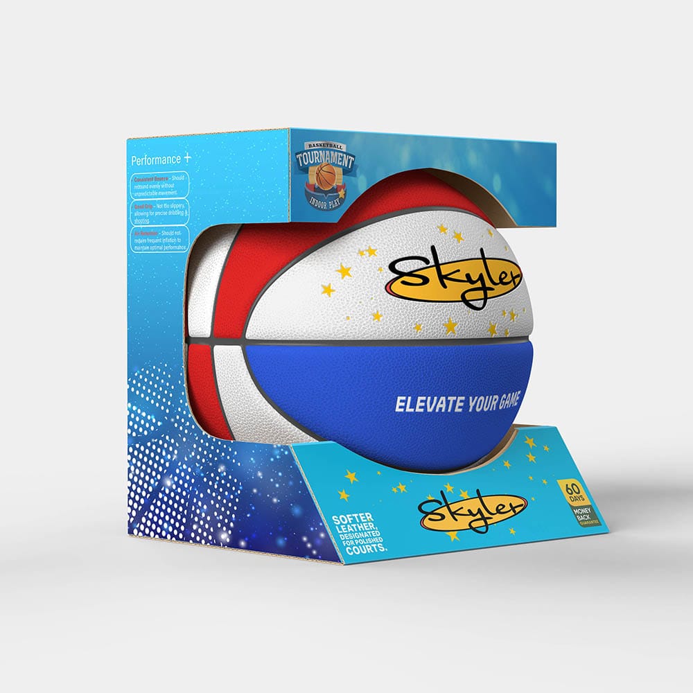 Basketball Packaging Box Mock Up | 5 PSD Display Box Template