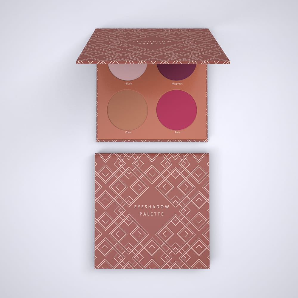 Blush & Eyeshadow Palette Mock Up | Editable Photoshop Templates
