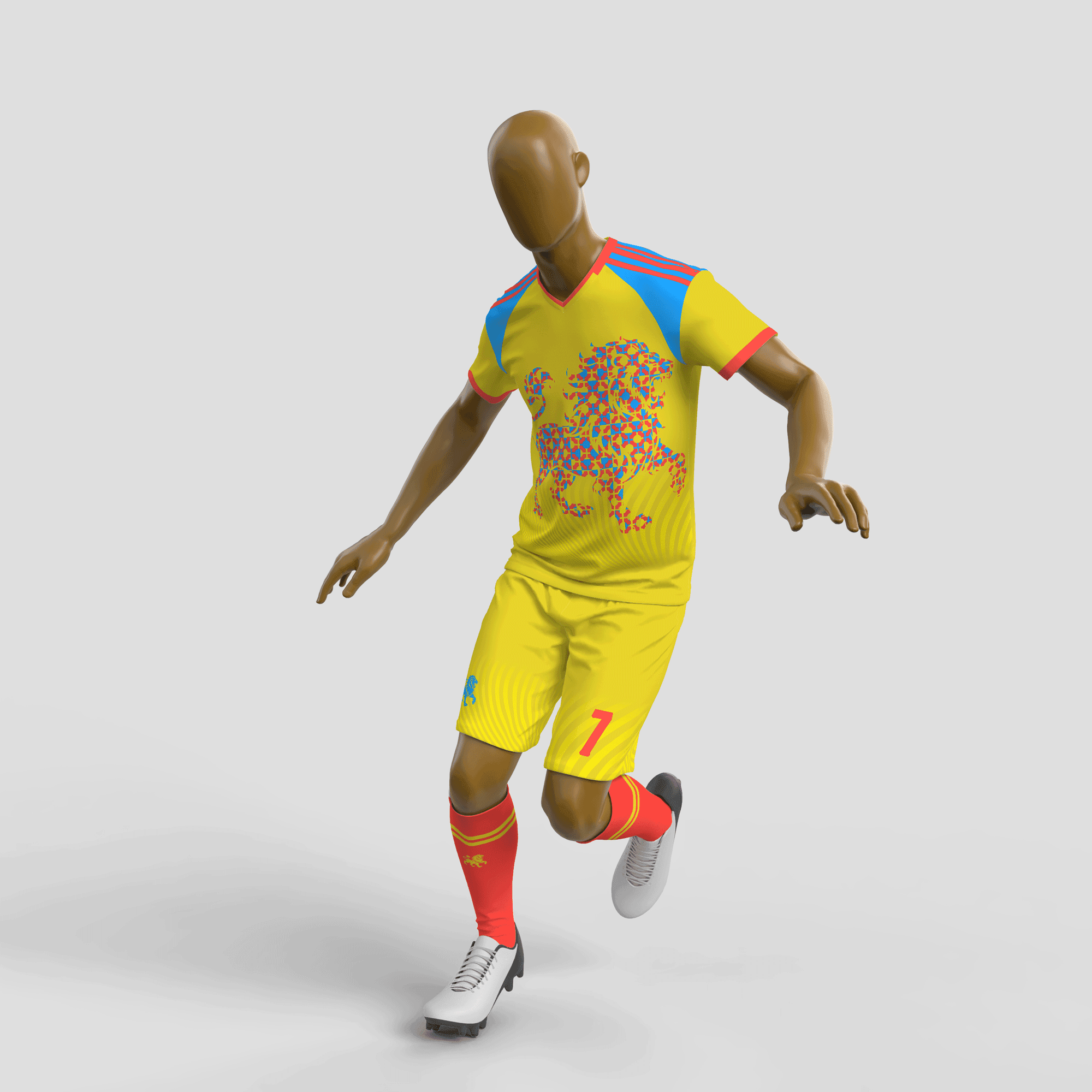 Football Uniform Mockup • PSD Template • Soccer Kit Template