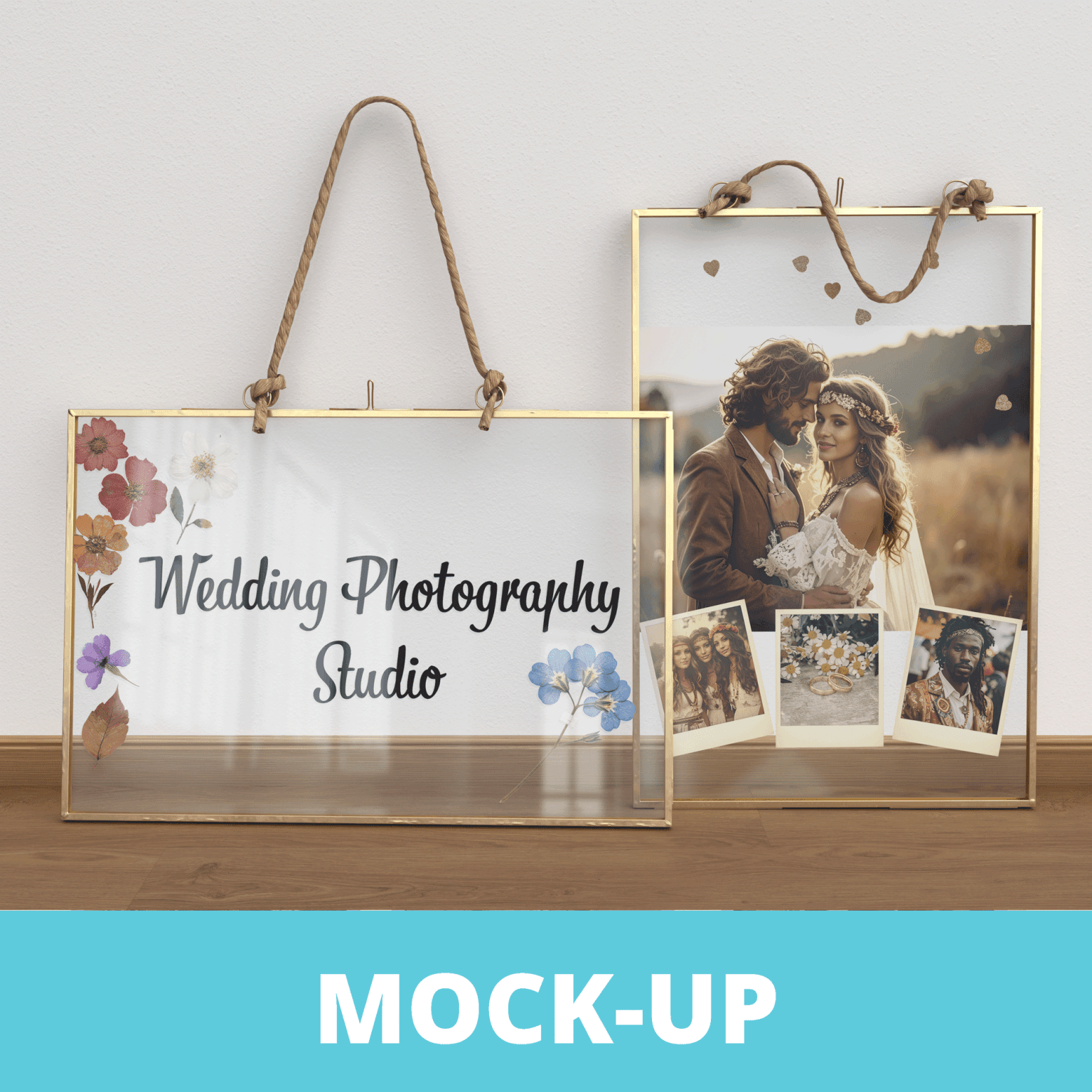 Clear Glass Frame Mockup Bundle • Poster, Print & Photography Display PSD Templates